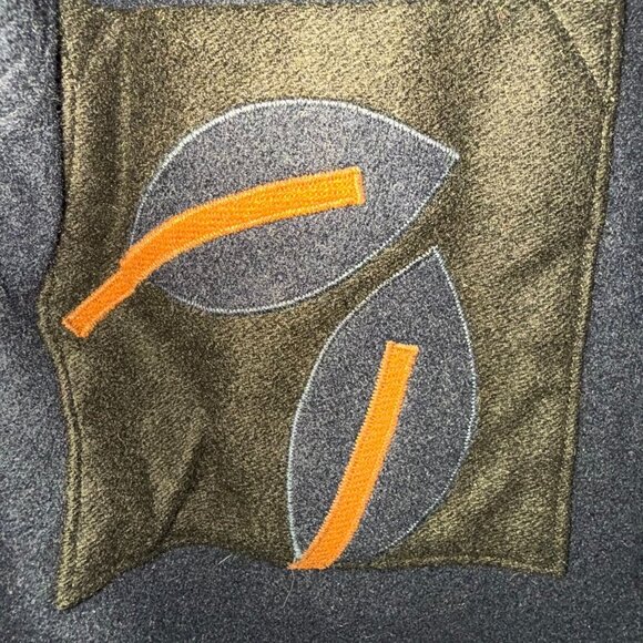 Deborah Murphy Long Sleeve Button Front Jacket Women's Blue Black Winter Chic - Picture 3 of 10